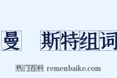 曼徹斯特组词是什么意思的图片